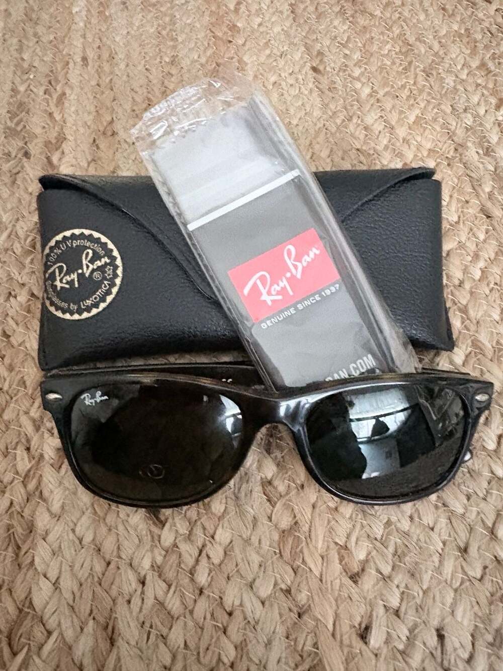 Ray-Ban RB2132 New Wayfarer Tortoise Sunglasses 55mm